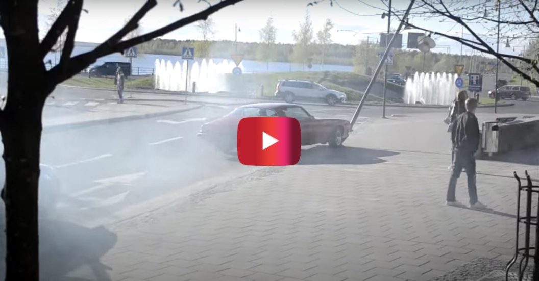 chevrolet camaro burnout crash