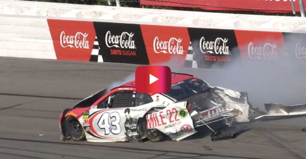 Bubba Wallace Wreck