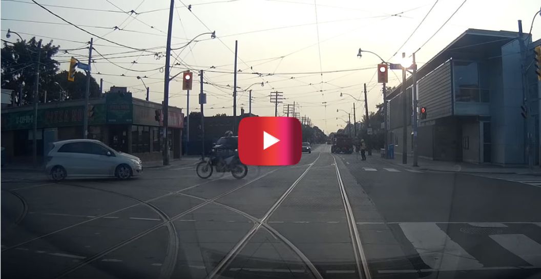 Dashcam Motorcycle Crash