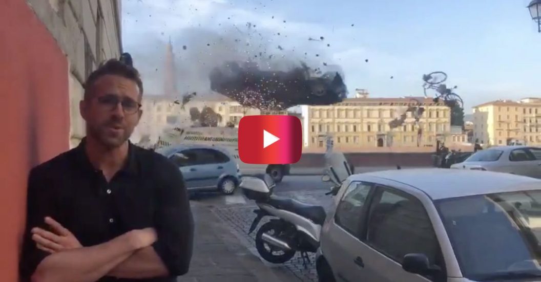 ryan reynolds car crash