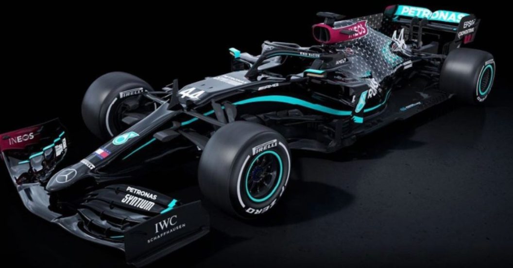 all-black F1 car
