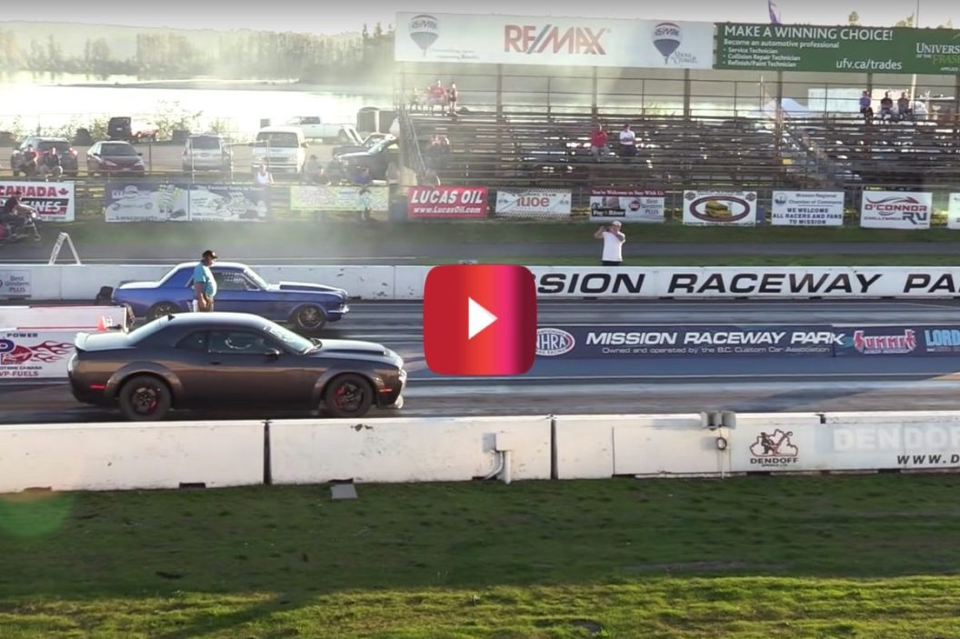 dodge demon vs. ford mustang