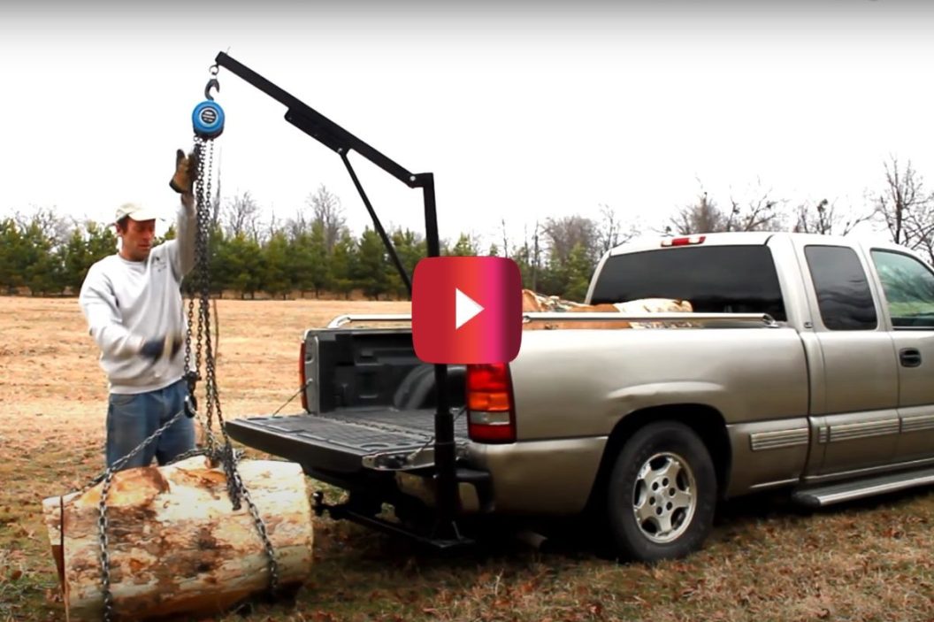 homemade truck crane