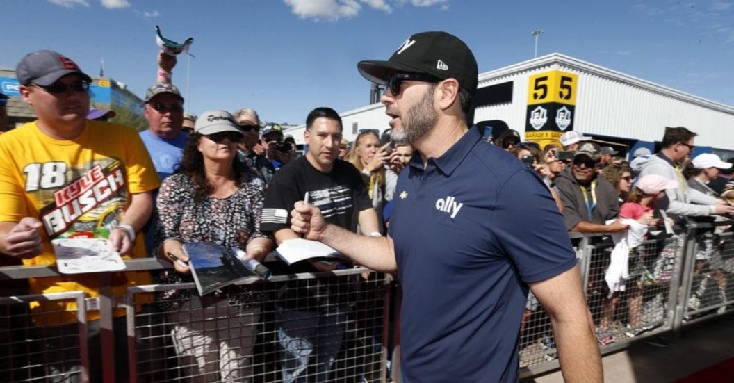 jimmie johnson nascar fans