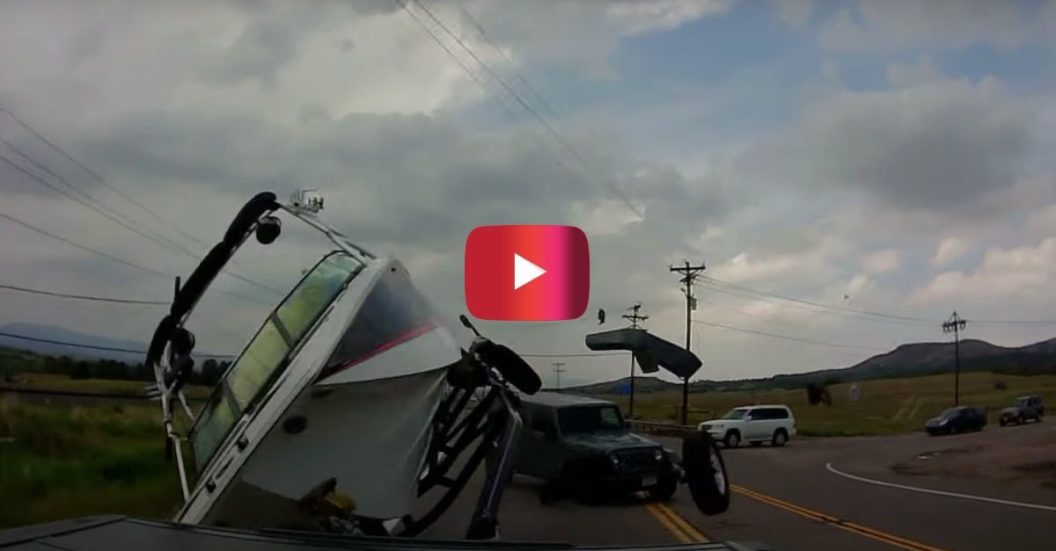 jeep flips new boat