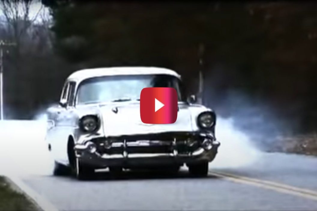 1957 chevrolet burnout