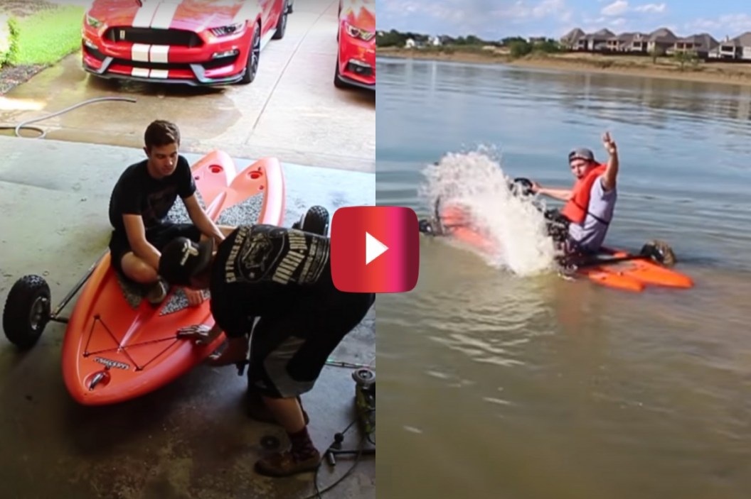 amphibious go-kart
