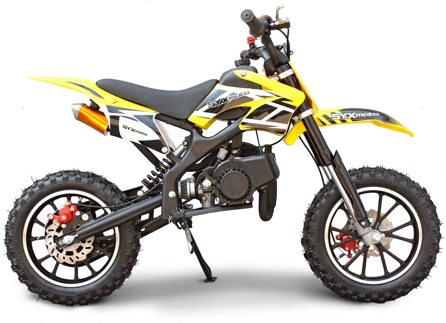 SYX MOTO Kids Dirt Bike Holeshot 50cc Gas Power Mini Dirt Bike Pit Bike Fully Automatic Transmission