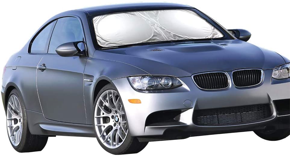 EcoNour Car Windshield Sun Shade - Blocks UV Rays Sun Visor Protector, Sunshade to Keep Your Vehicle Cool and Damage Free, Easy to Use, Fits Most Windshields (Standard 64 x 32 Inches)