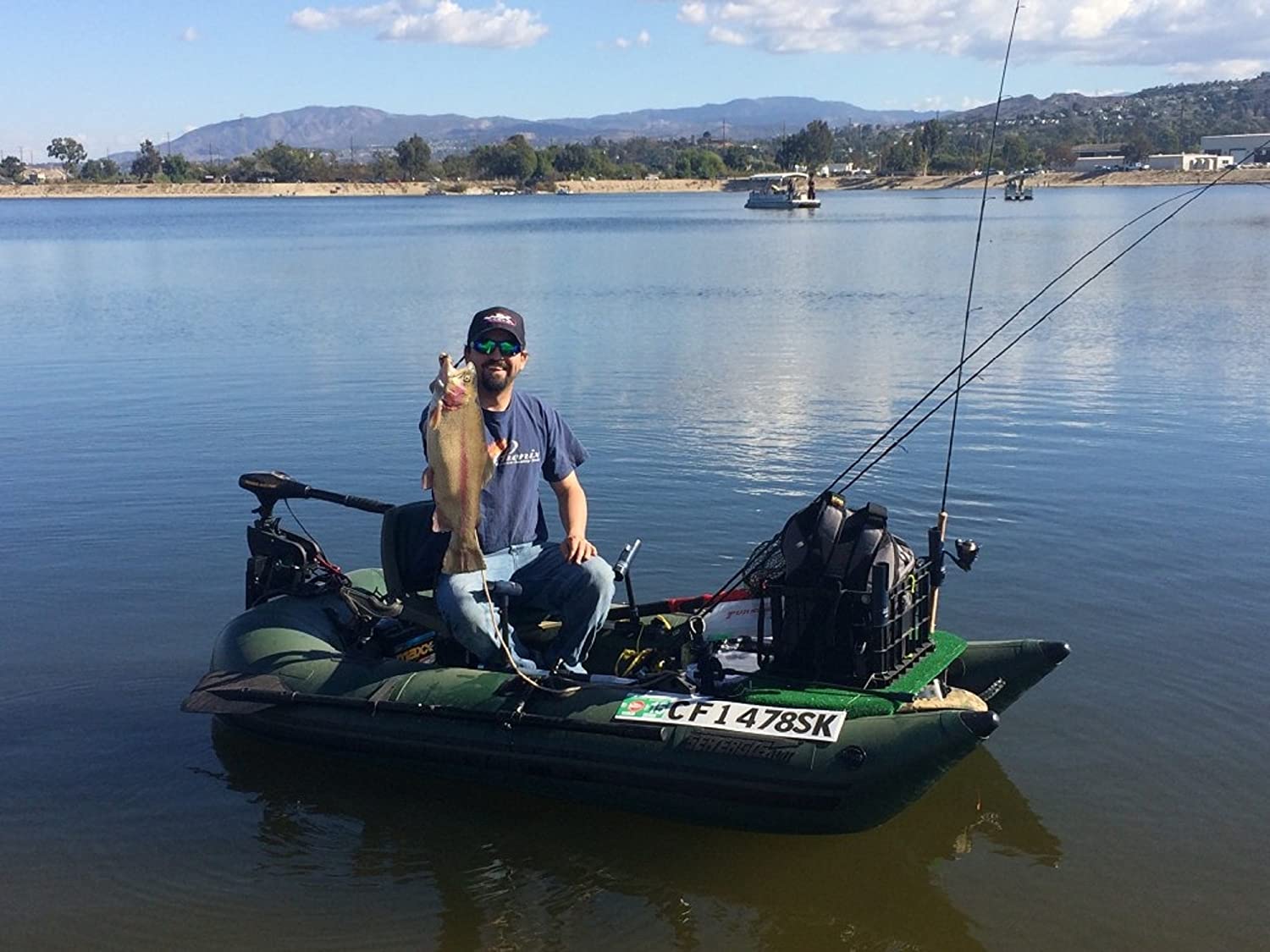 Sea Eagle 285 Inflatable Frameless Fishing Pontoon Boat - Pro Package