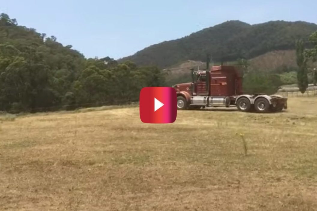 13 year old learns to drive semi truck