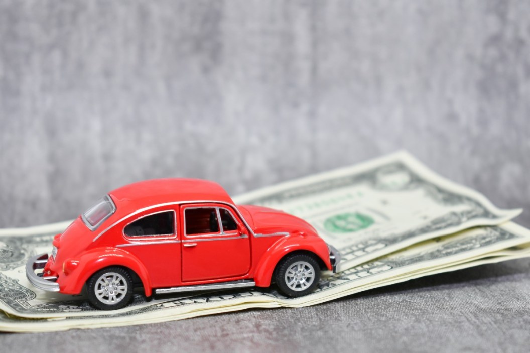 car on money